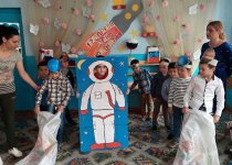 День космонавтики в подготовительной группе подготовила Габуева Р.А.